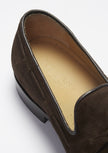 Brown Suede Goodyear Welted Laced Loafers