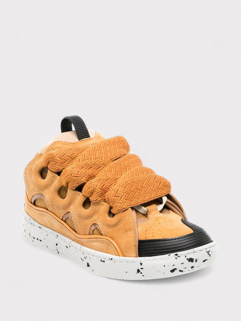 Zapatillas Lanvin Curb extragrandes miel/naranja