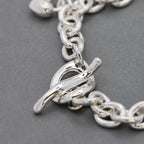 Lifetime Silver Heart Charm Bracelet