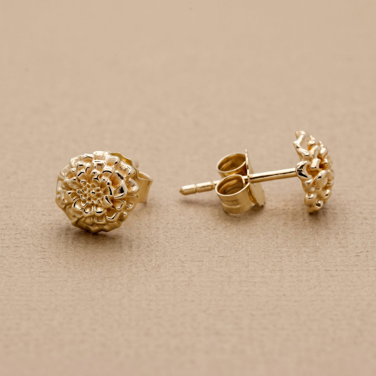 Marigold Gold Vermeil Silver Studs