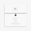 Emerald May Birthstone Bracelet – Sterling Silver Gemstone Bead Bracelet