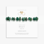 Green Agate Gemstone Bracelet