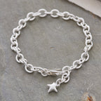 Mini Lifetime Silver Star Charm Bracelet