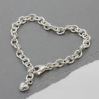 Mini Lifetime Silver Heart Charm Bracelet