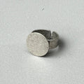 Oversized Circle Silver Ring
