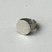 Oversized Circle Silver Ring