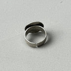 Oversized Circle Silver Ring