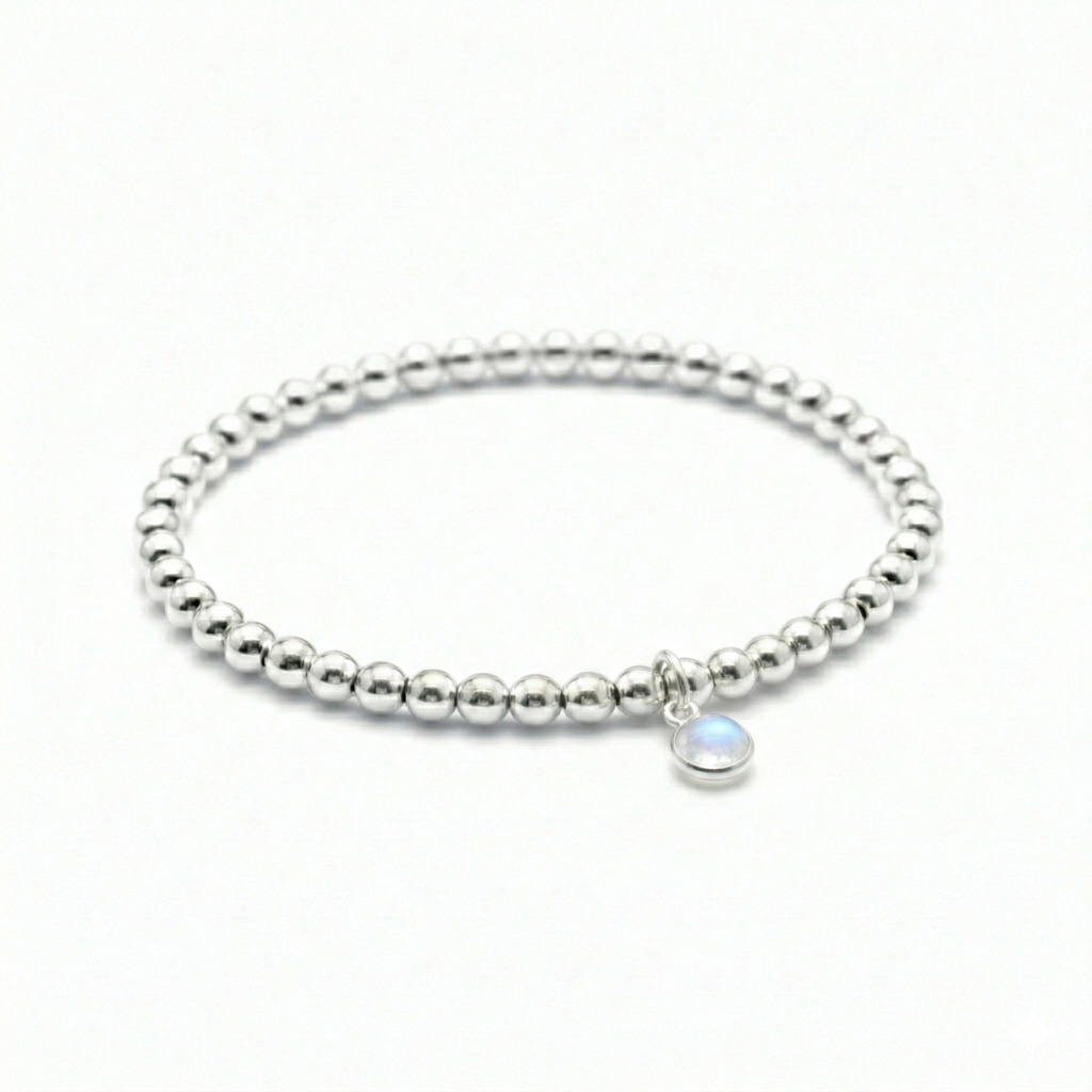 Brazalete de piedra natal de luna de junio