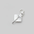 Mortar Board Graduation Cap Personalised Silver Charm