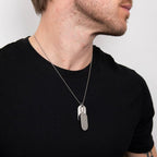 Fred Bennett Double Oval Dog Tag Necklace