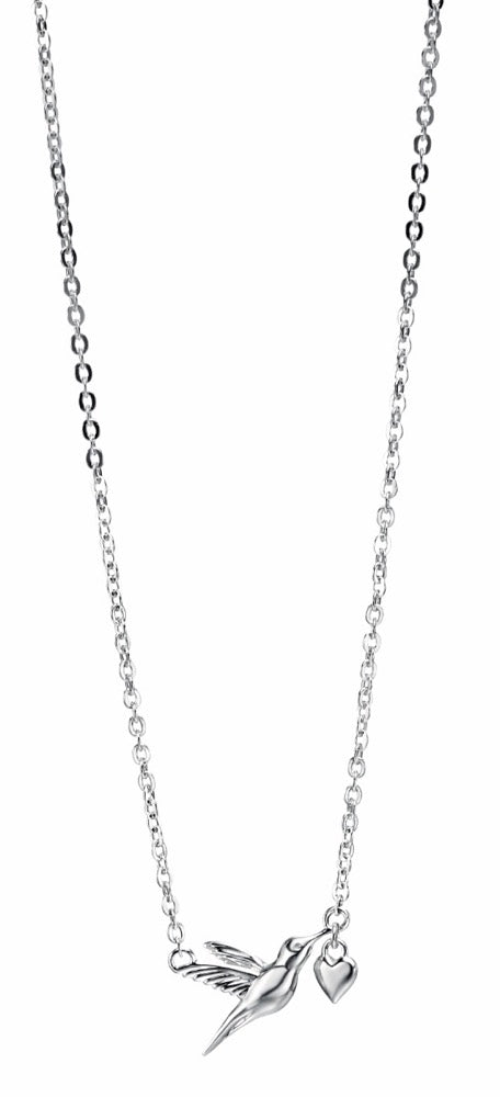 Beginnings Hummingbird Heart Necklace
