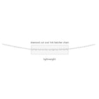 Beginnings Diamond Cut Oval Link Chain