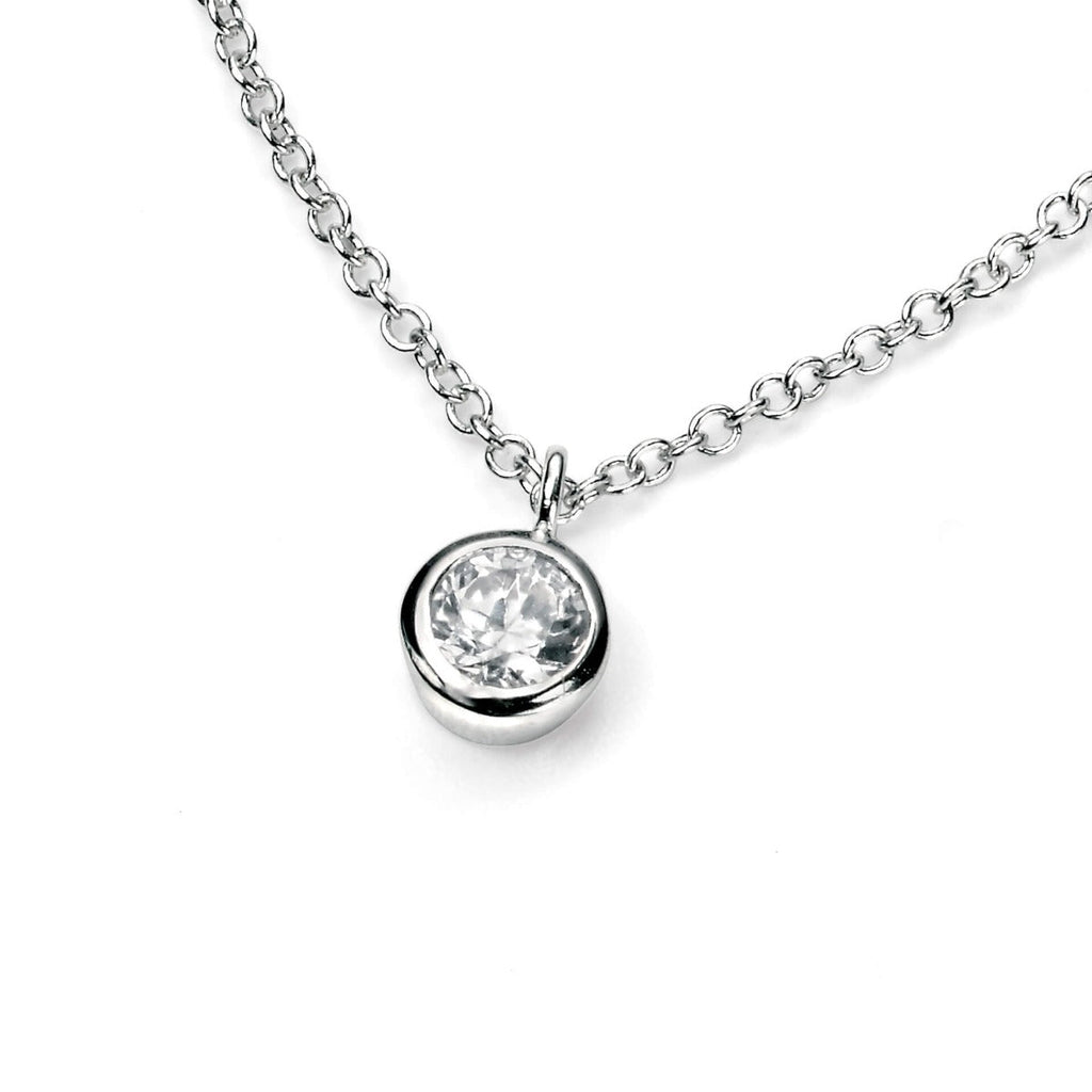 Beginnings Solitaire Necklace with Cubic Zirconia