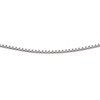 Beginnings Rhodium Plated Box Chain with Extender 46cm-51cm