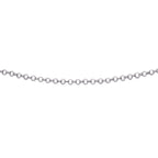 Beginnings Rhodium Plated Belcher Chain with Extender 56cm-61cm