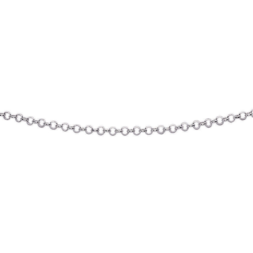 Chaîne Belcher Plaqué Rhodium Beginnings avec Rallonge 56cm-61cm