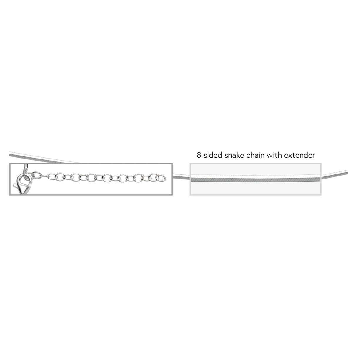 Beginnings Snake Chain with Extender 41cm-46cm