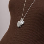 Beginnings Large Silver Heart Locket