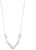 Beginnings Organic Ruffle Statement Cubic Zirconia Necklace