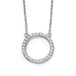 Beginnings Pave Open Circle Necklace with Cubic Zirconia 42+5cm