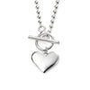 Beginnings Ball Chain Necklace with Heart Tag