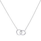 Diamonfire Interlocking Rings Necklace