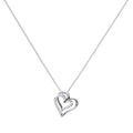 Diamonfire Overlaid Hearts Necklace