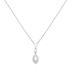 Diamonfire Marquise and Pave Zirconia Necklace