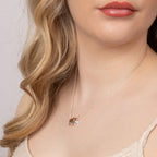 Beginnings Mum and Baby Elephant Necklace with Rose Gold Plated Detail