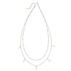 Beginnings Star and Moon Double Row Necklace