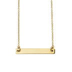Beginnings Engravable Bar Necklace