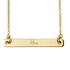 Beginnings Engravable Bar Necklace