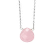 Collier goutte de calcédoine rose Beginnings
