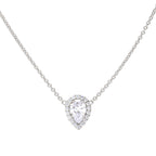 Diamonfire Teardrop Halo Necklace