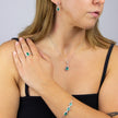 Diamonfire Teardrop and Pave Surround Earrings