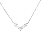 Diamonfire V Shaped Zirconia Necklace