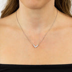 Diamonfire V Shaped Zirconia Necklace