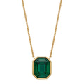 Beginnings Elongated Octagon Crystal Necklace