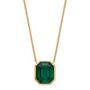 Beginnings Elongated Octagon Crystal Necklace