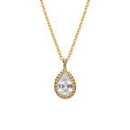 Beginnings Teardrop Necklace with Cubic Zirconia