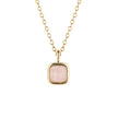 D For Diamond Semi-Precious Birthstone Necklace with Diamond Tag
