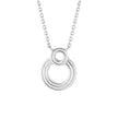 Beginnings Ridged Double Open Circle Necklace