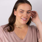 Beginnings Flat Herringbone Chain Necklace