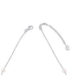 D For Diamond Pearl Station Necklace with Diamond