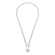 Beginnings Puff Heart T-Bar Chain Necklace
