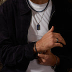 Fred Bennett Blue Curb Chain Necklace