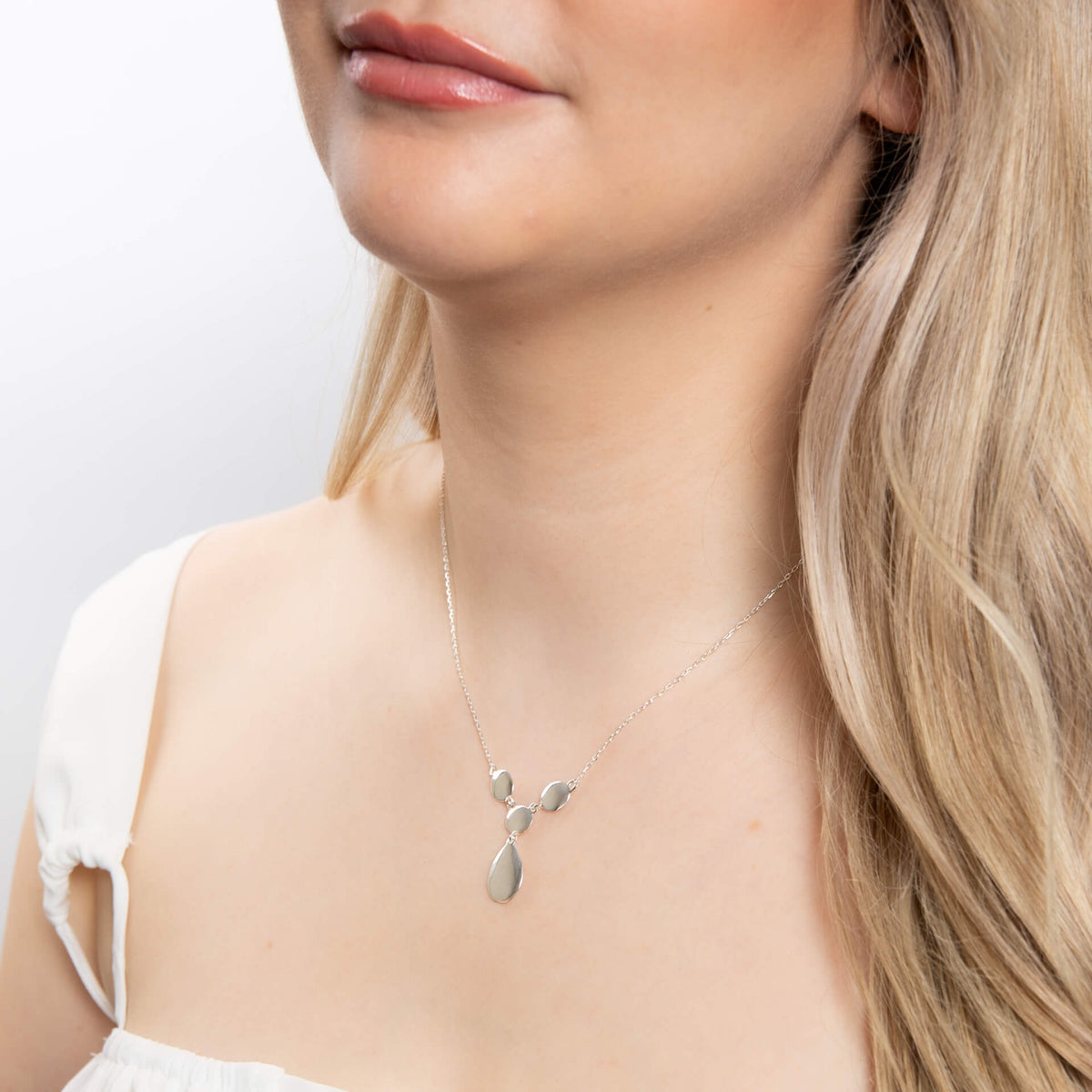 Beginnings Organic Pebble Drop Necklace