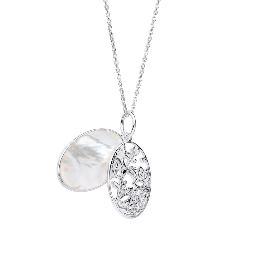 Laura Ashley Silver Lambton Garden Necklace