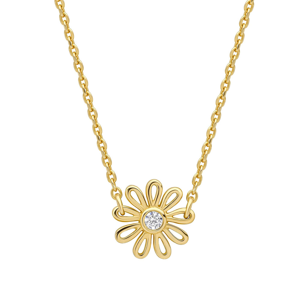 Laura Ashley Silver Thorncliff Daisy Necklace