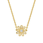Laura Ashley Silver Thorncliff Daisy Necklace